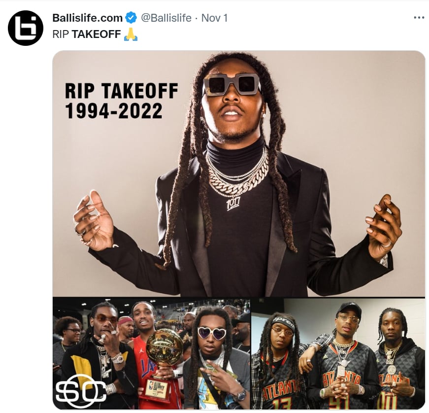 Death video rapper Takeoff