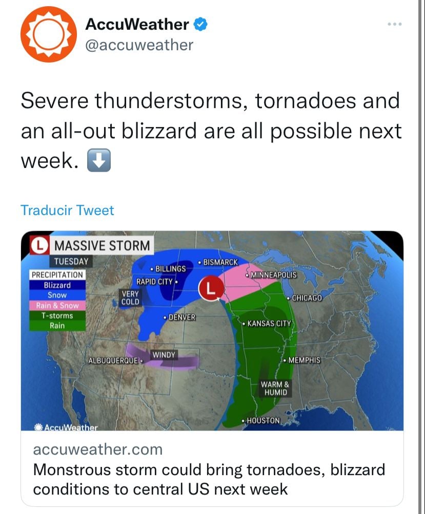 ¿Dónde impactará la tormenta 'monstruosa'?