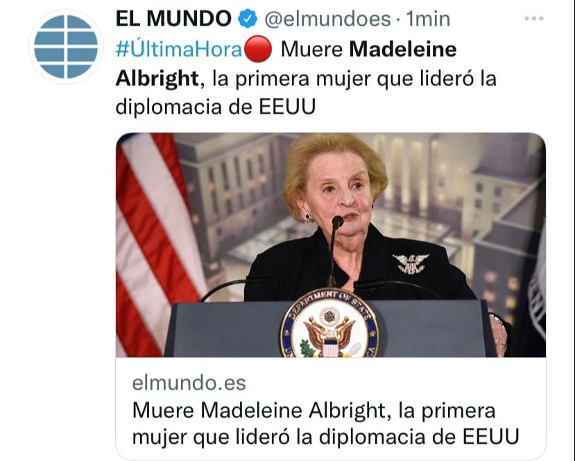 This was the path of Madeleine Albright