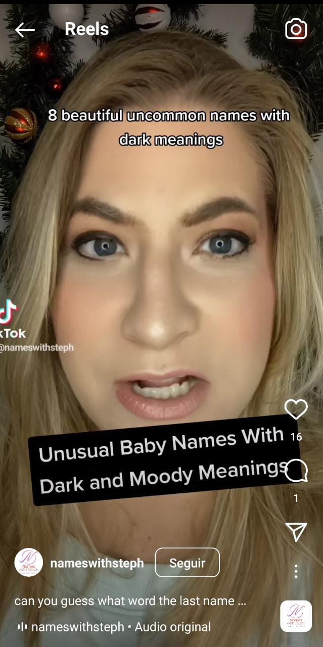 Mujer hace sus predicciones sobre los nombres de bebés este 2023