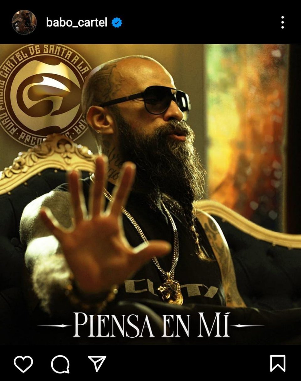 Cartel de Santa ha lanzado video de su nueva canción 'Piensa en mi' 