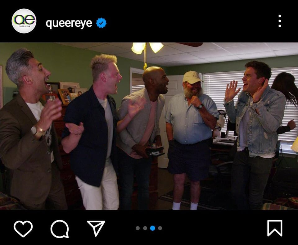 Fue la estrella del primer capitulo de 'Queer Eye'