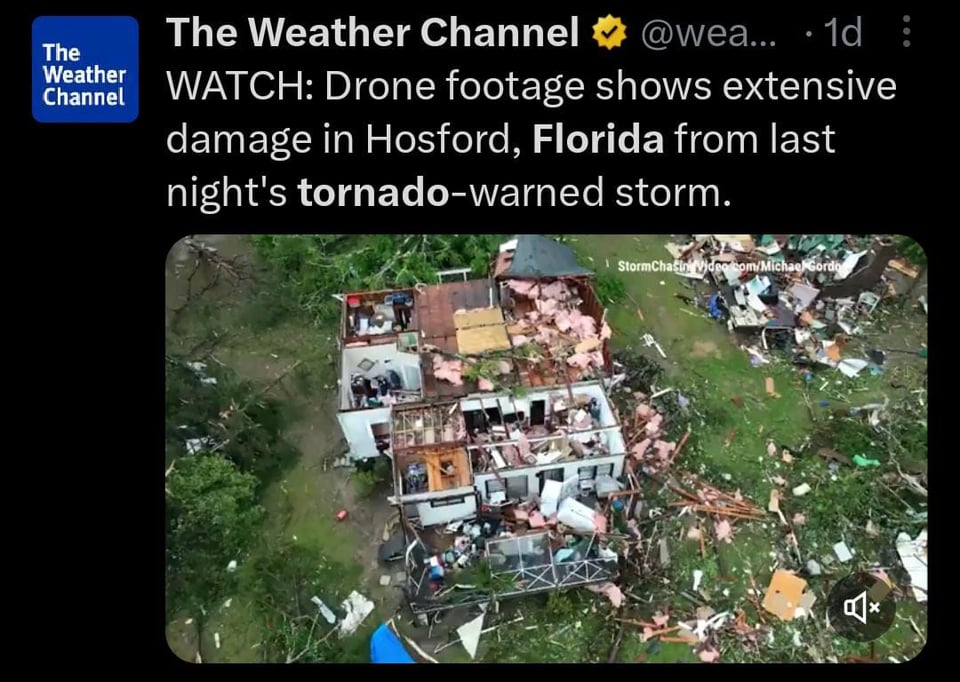 Emiten alerta de tornado para este sábado