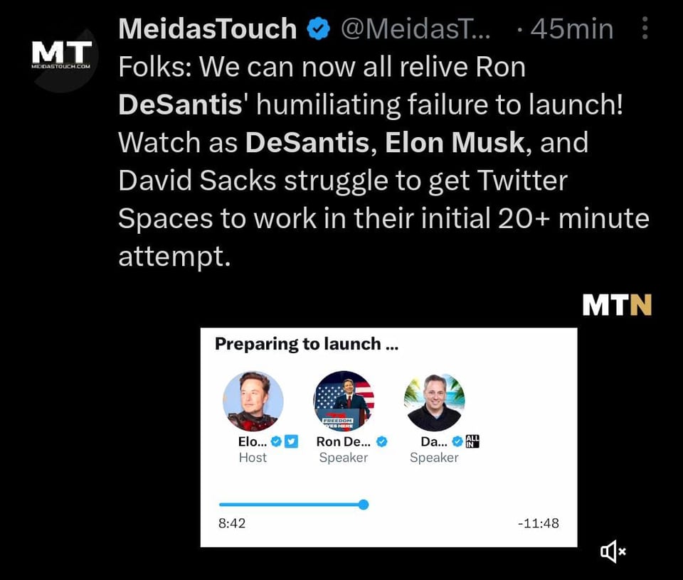 Transmission with Elon Musk had multiple failures