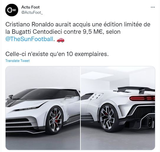 El superauto vale más de 10 millones de dólares