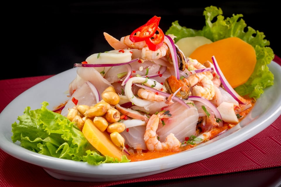 Ceviche peruano en 4 sencillos pasos