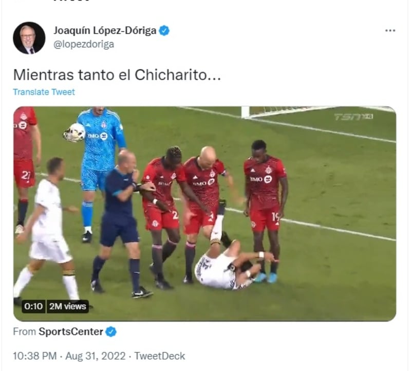 " Mejor que deje el fútbol"