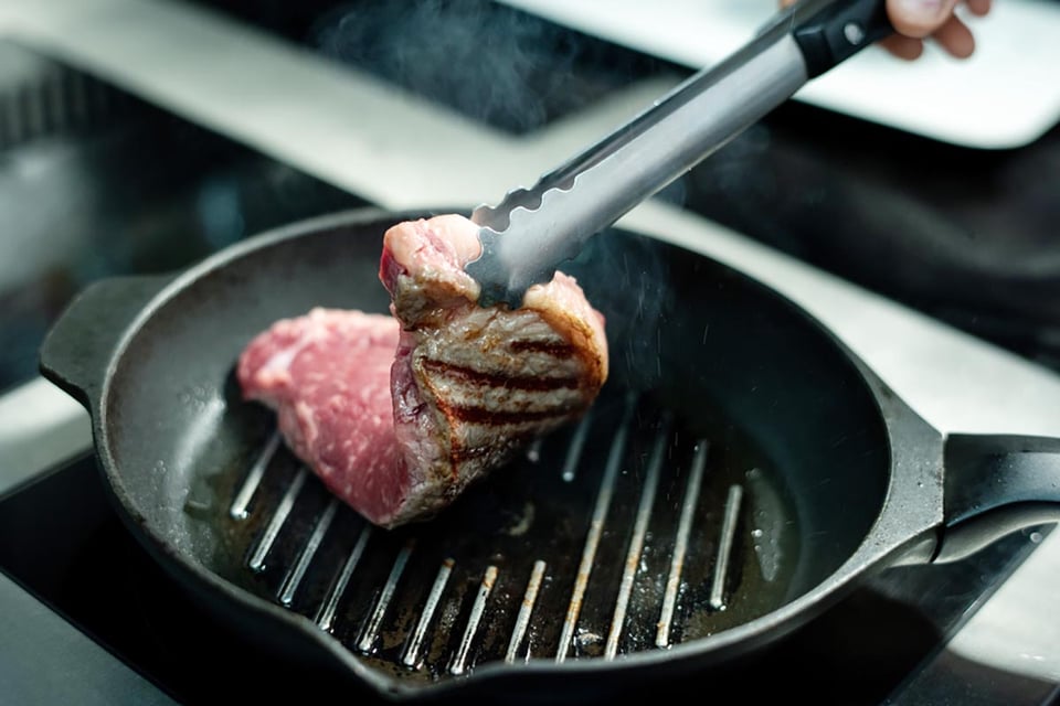 sartén, grill, calefacción, chef, MundoNOW