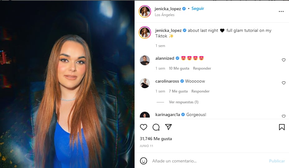 Jenicka López presume figura