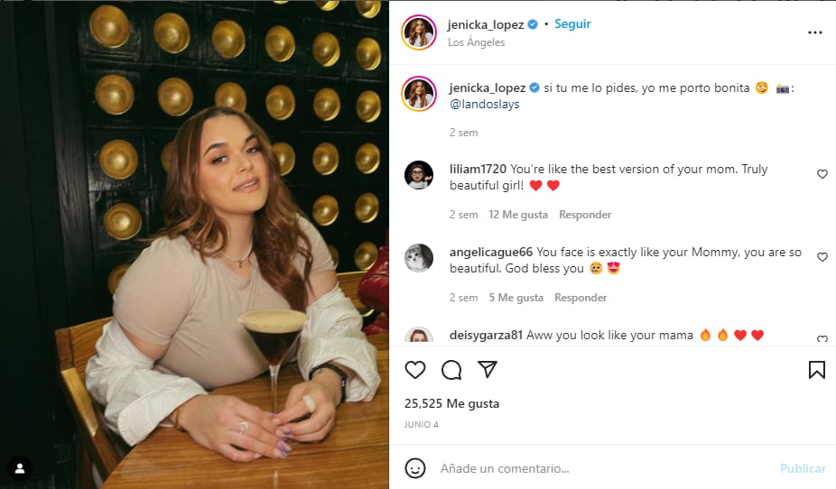 Jenicka López presume figura