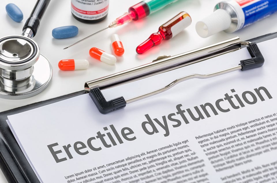 erectile dysfunction, chart, male sexuality