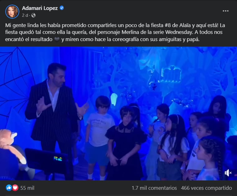 La fiesta de Alaïa fue con temática de "Merlina"