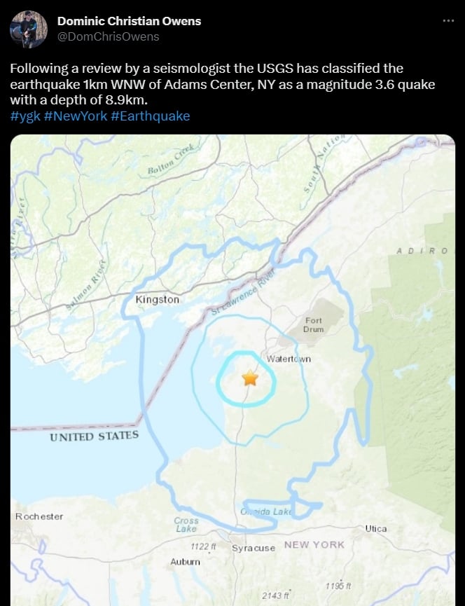 No se reportan heridos tras el sismo en Nueva York