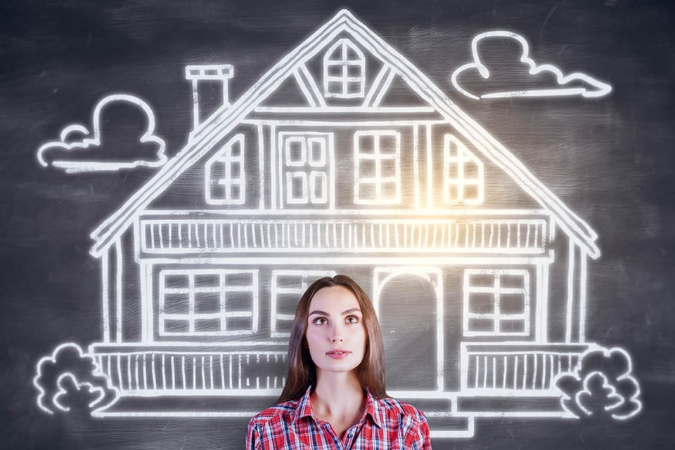 hogar, seguros, pizarra, mujer, MundoNOW