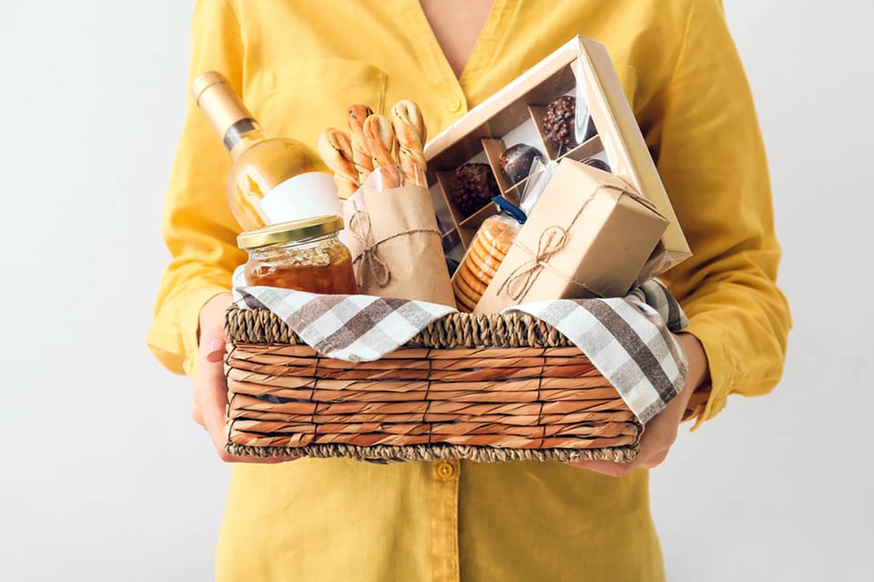 DIY, cesta, ideas para regalos, Navidad, regalo