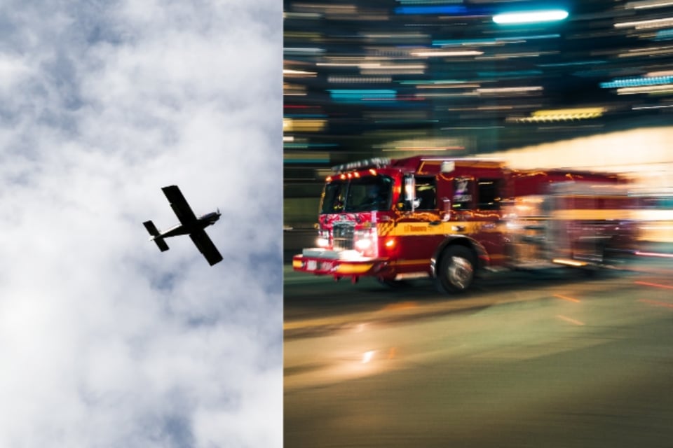Avión se estrella en Texas y provoca incendios de autos