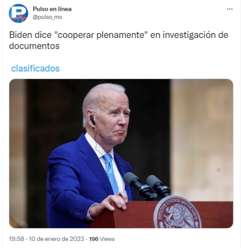 "The White House is cooperating "
