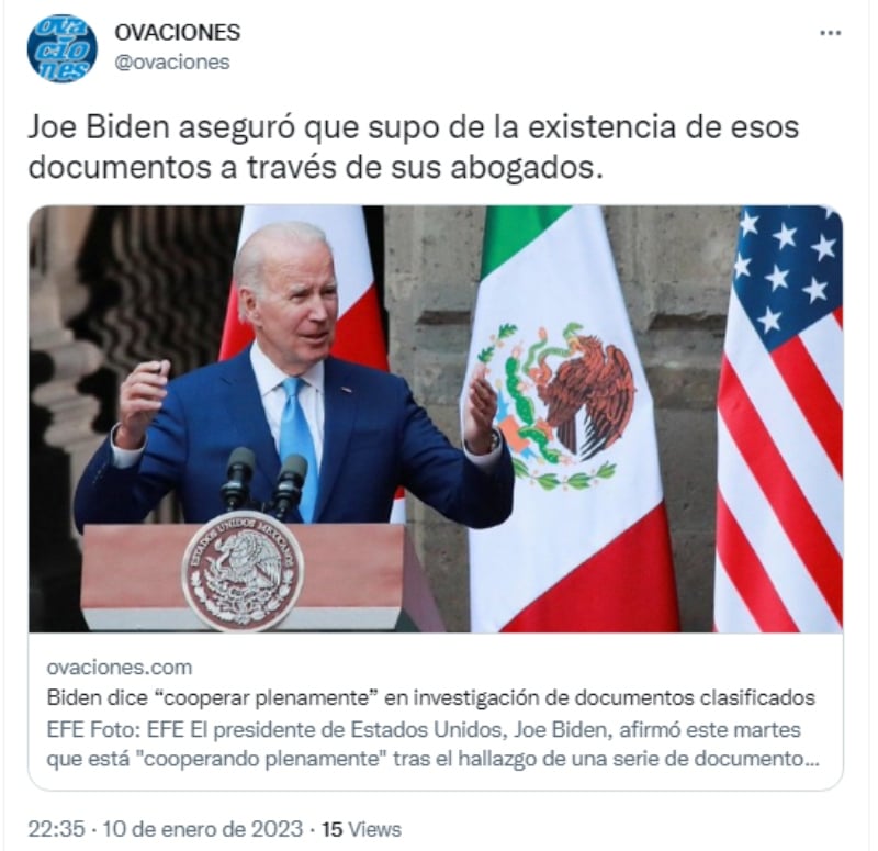 Joe Biden breaks his silence on classified materials