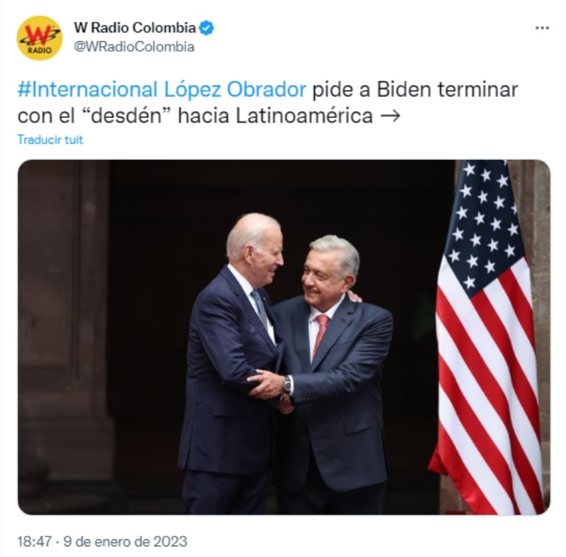 AMLO petición Joe Biden: "Comenzar una nueva etapa entre los pueblos"