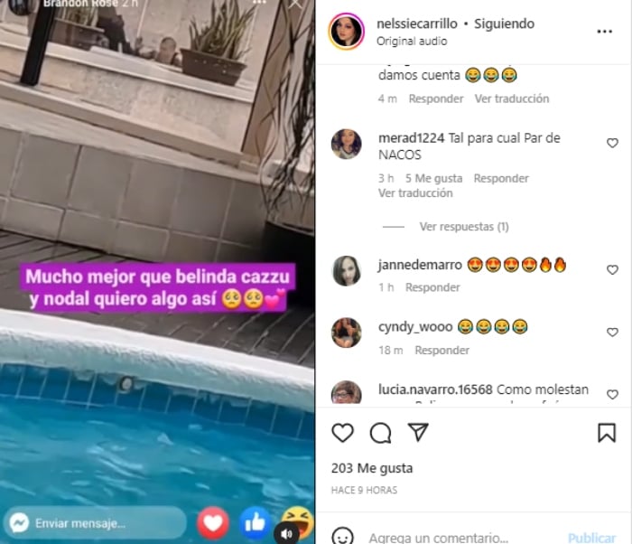 Christian Nodal y Cazzu íntimo momento