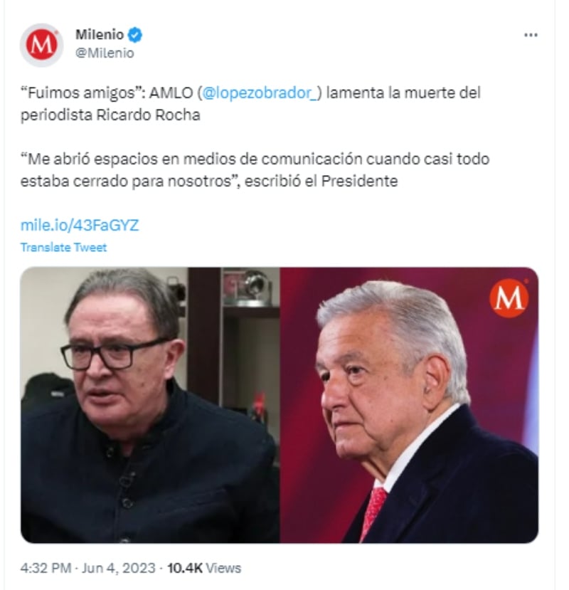 Muere el periodista Ricardo Rocha