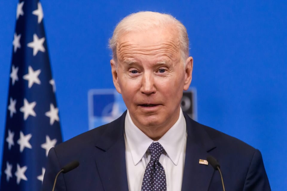 Biden, presidente, nación, USA, bandera