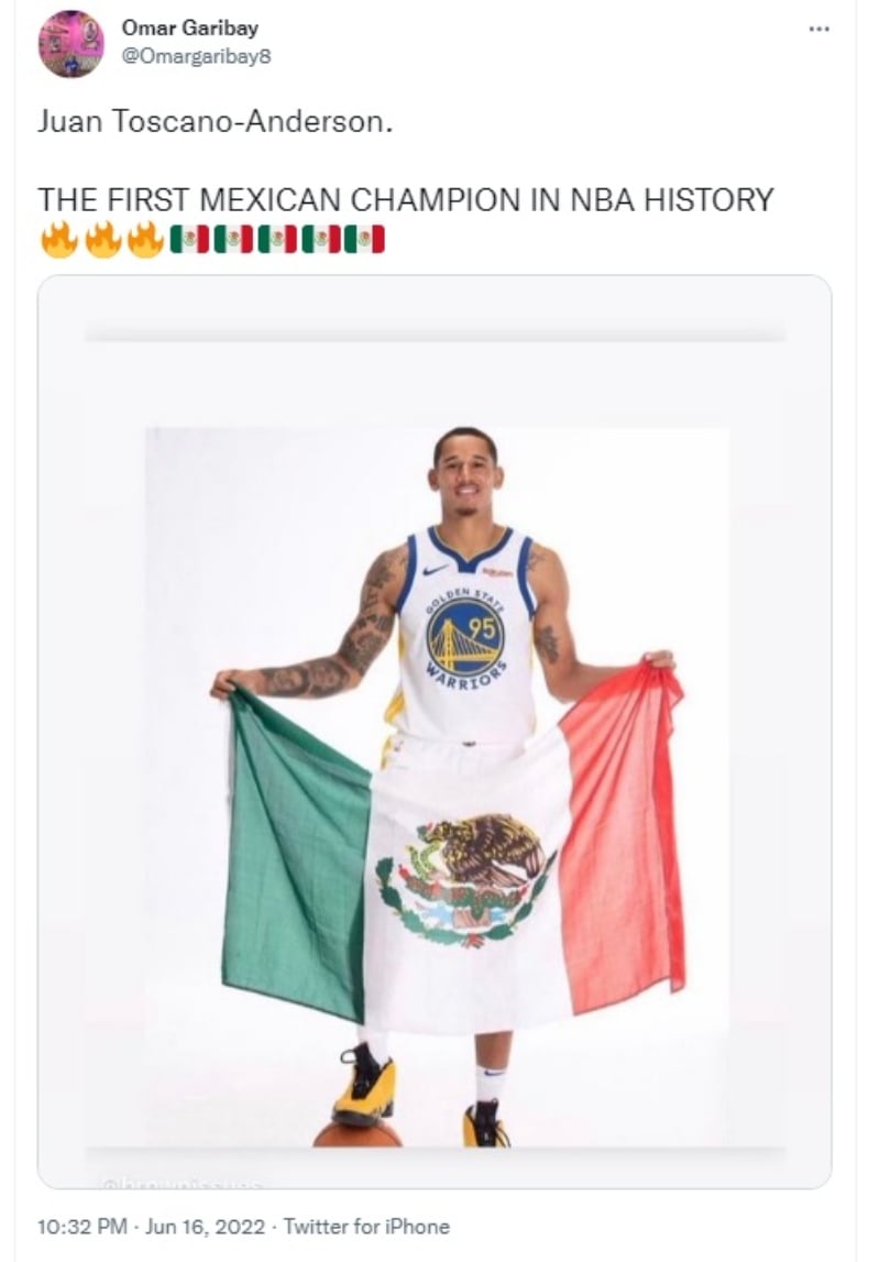 Juan Toscano hace historia en la NBA