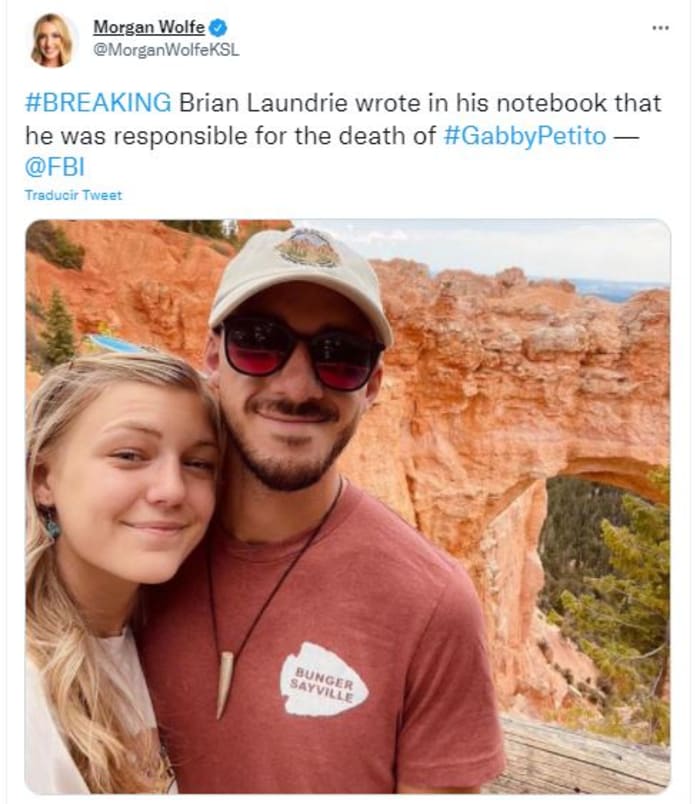 Murder committed by Brian Laundrie