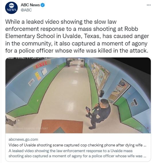 Policía que revisó el celular en escuela de Uvalde era esposo de maestra asesinada