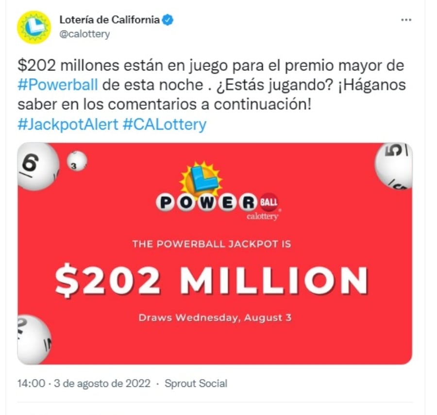 Números Ganadores Powerball 3 agosto