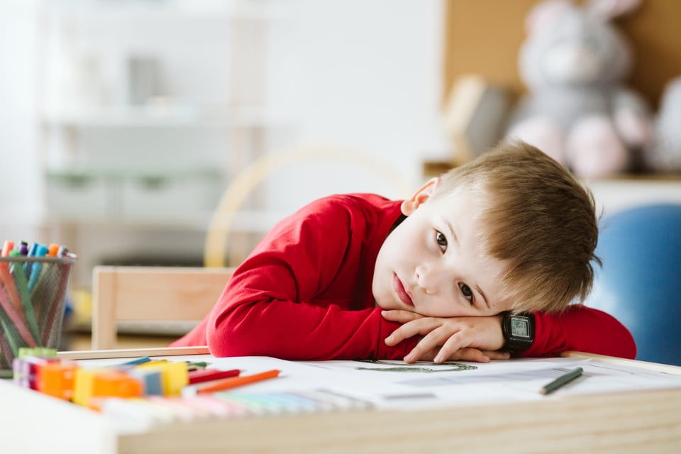 Niño con ADHD