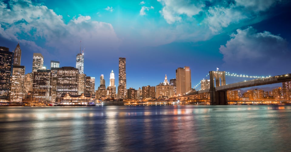 La ciudad de Nueva York, que se considera con renta elevada