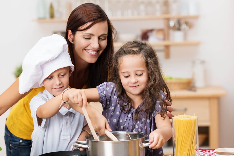 rápido, saludable, comida, cena, cocina
