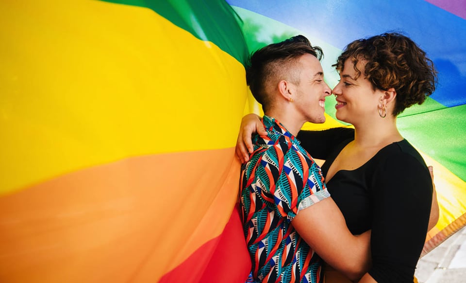 discriminación, parejas, bandera del arco iris, amor, lidiar con la discriminación