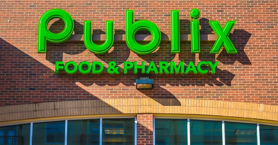 Letreto de Publix, que acepta cupones