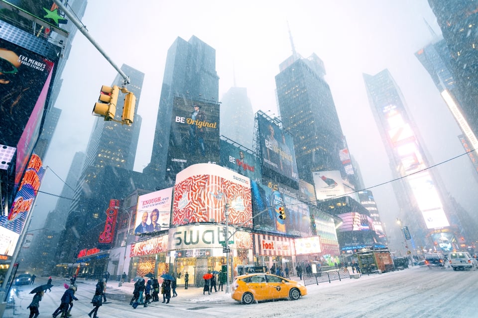 New York, Snow, storm, USA, MundoNOW