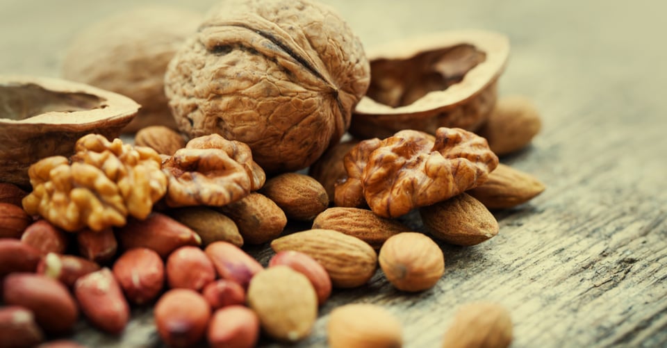 Unas nueces, que son buenos para la artritis