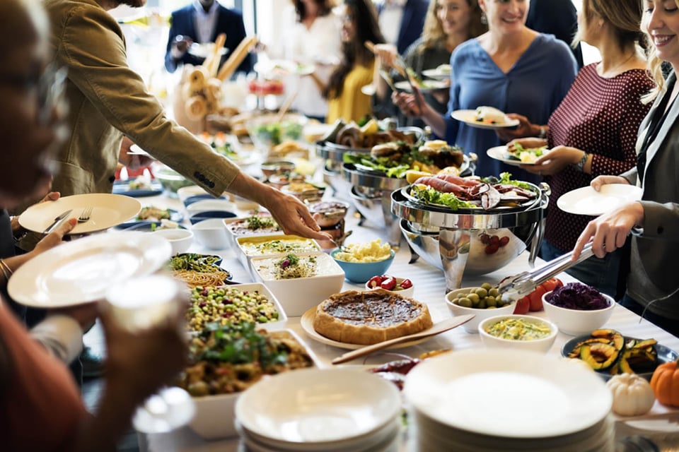 Comida, Buffet, Catering, Comedor, Fiesta