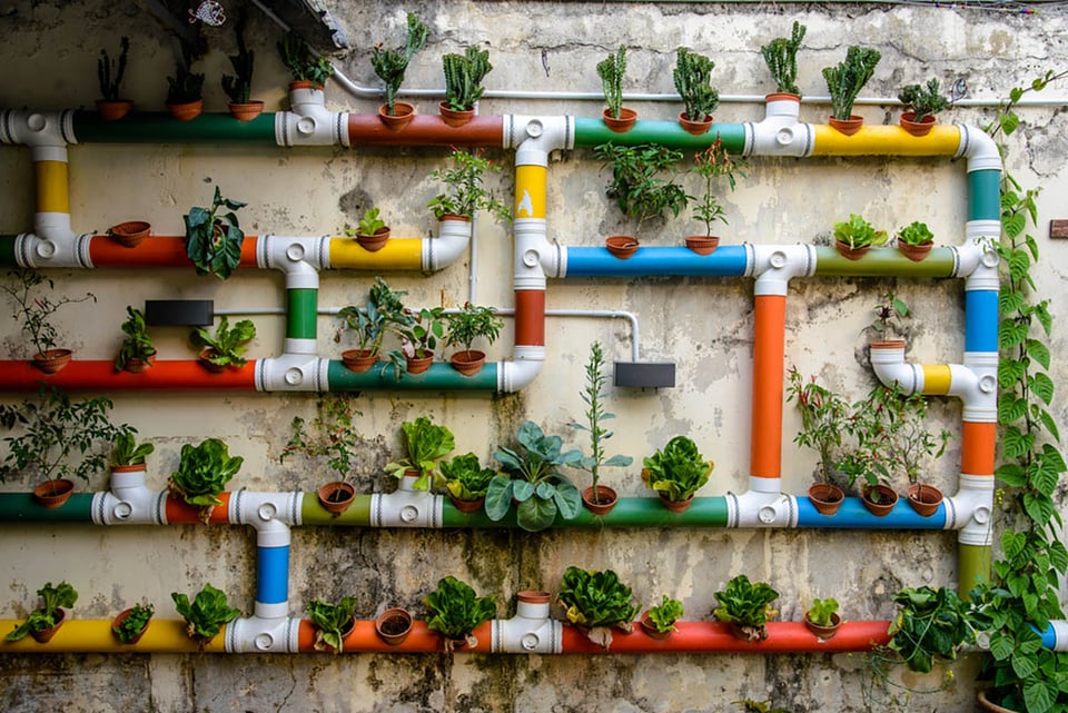 vertical, plantas trepadoras, frijoles, guisantes, calabaza