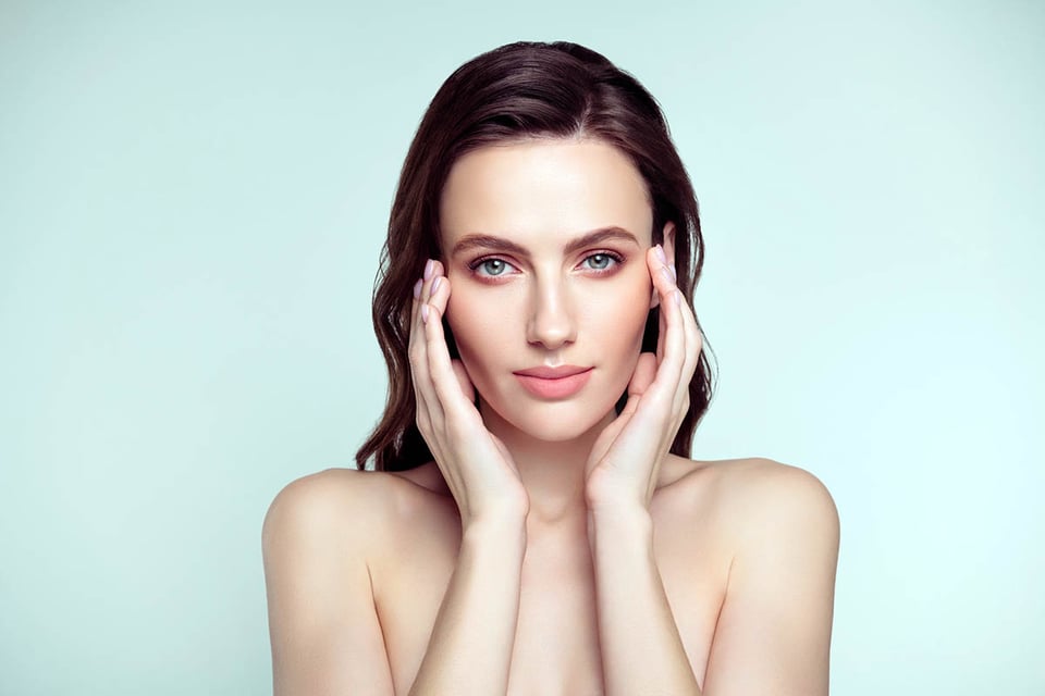 cuidado de la piel, rutina, mujer, cara, belleza