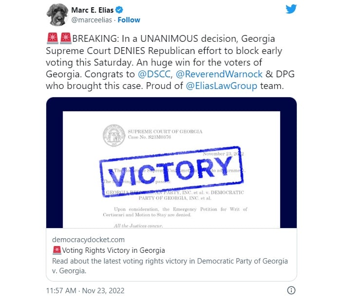 Early voting begins in Georgia for the Senate
