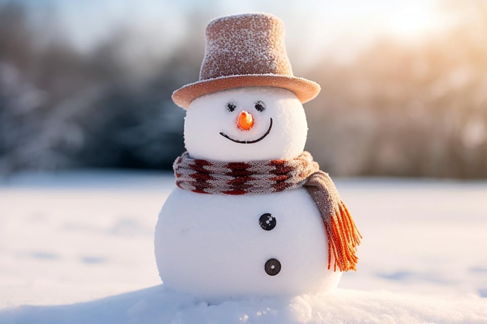 muñeco de nieve, nieve, exterior, MundoNOW, nevado